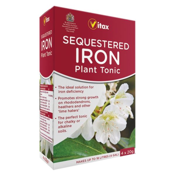 Vitax Sequestered Iron Plant Tonic 4x20g