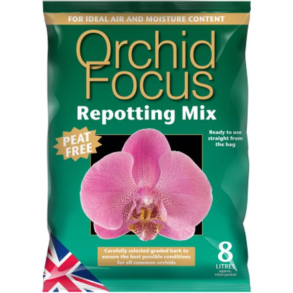 Orchid Focus Repotting Mix Peat Free 8L