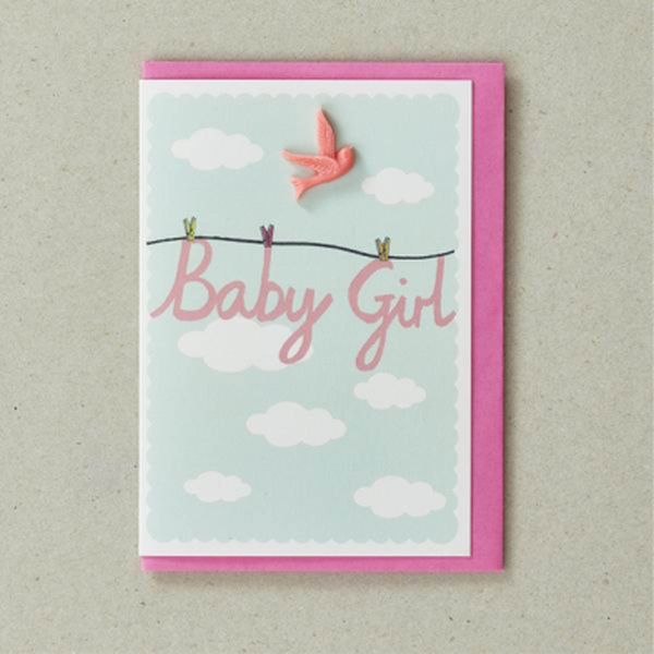 Resin Cards - Baby Girl
