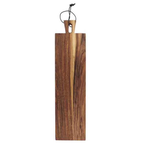 Tapas board oblong oiled acacia wood