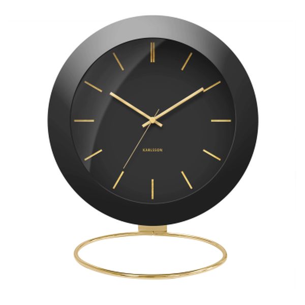 Karlsson Globe Clock - Black