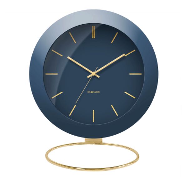 Karlsson Globe Clock - Dark Blue