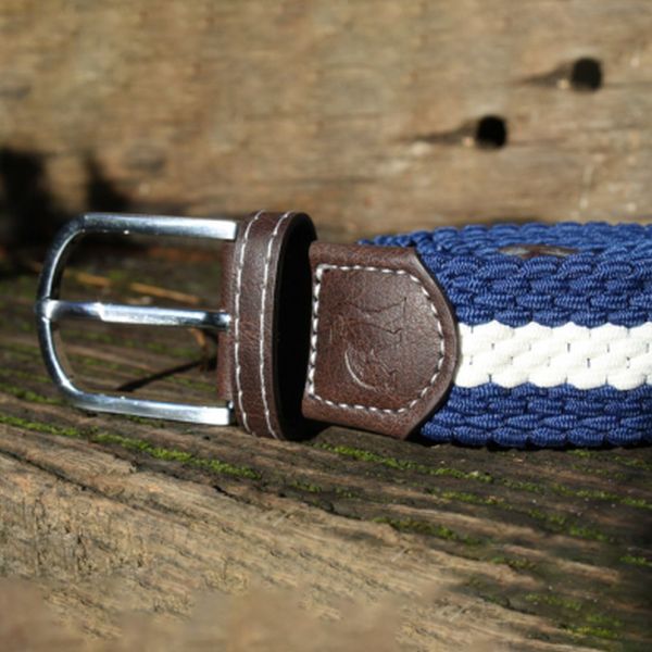 Blue/White Woven Belt Medium