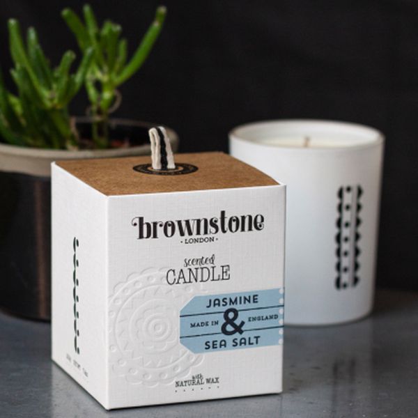Brownstone London Jasmine & Sea Salt Candle
