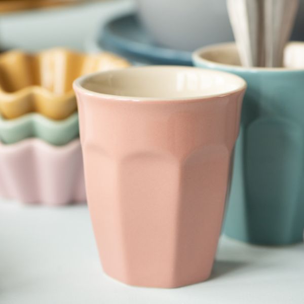 Coral Almond Cafe Latte Mug