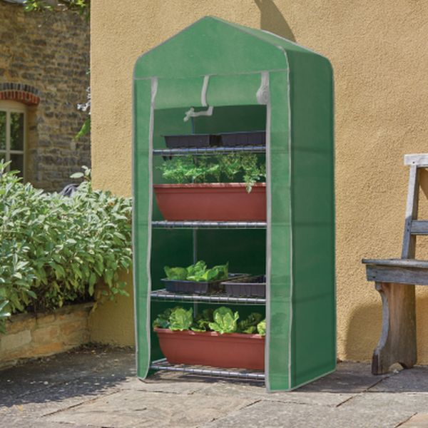 Classic 4-Tier GroZone with extra Fleece Cover Growhouse
