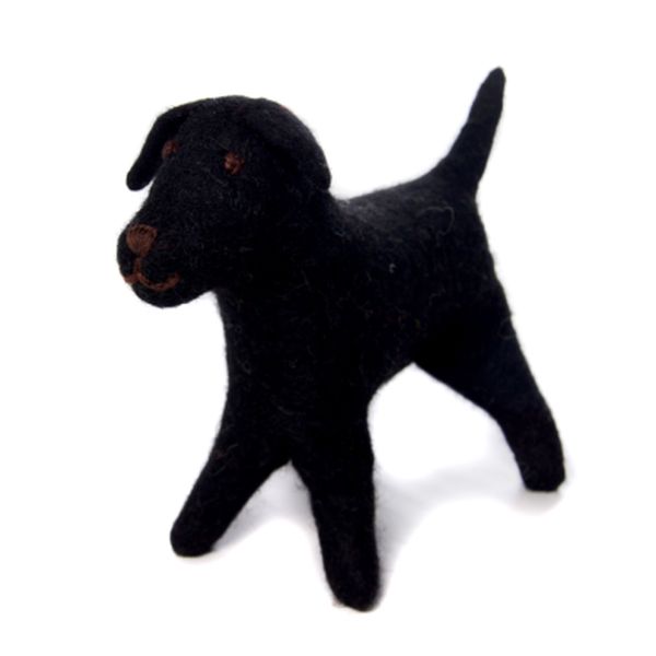 Large Black Labrador Felt Toy