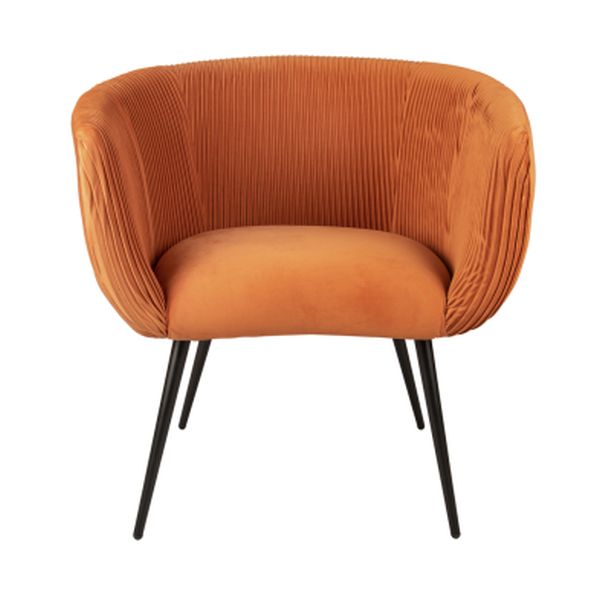 Burnt Orange Majestic Velvet Chair