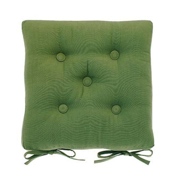 Olive Seat Pad with Ties