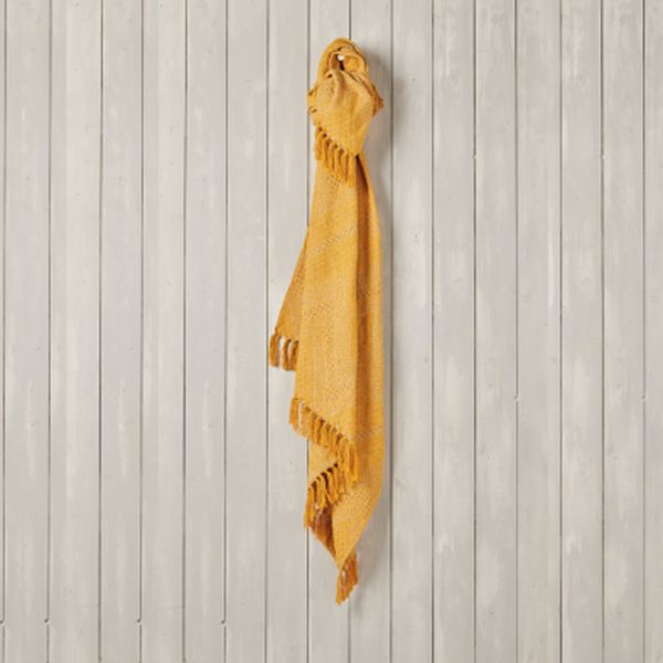 Ochre Recycled Cotton Throw