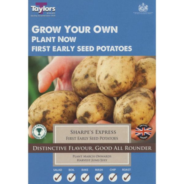 Sharpes Express Seed Potatoes - Early Crop Pack of Ten