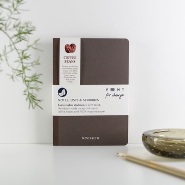Coffee Beans Recycled Sucseed A5 Notebook